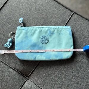 Kipling Blue Tie Dye Wallet Soft Fabric Design